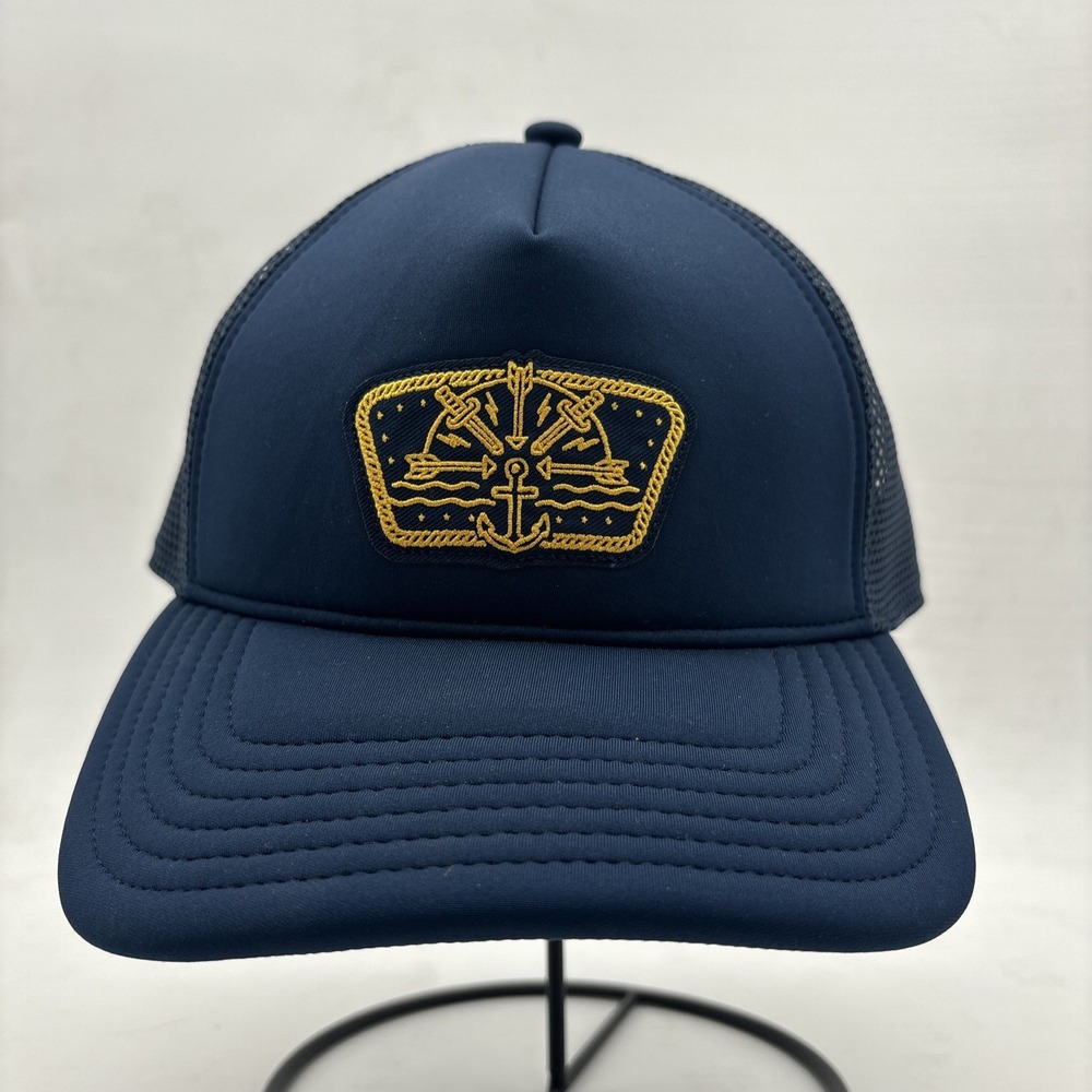 Under Armour Navy Freedom Trucker Cap SnapBack Unisex Hat Military
